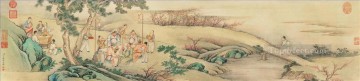 中国の伝統芸術 Painting - ナイトパーティー アンティークチャイニーズ